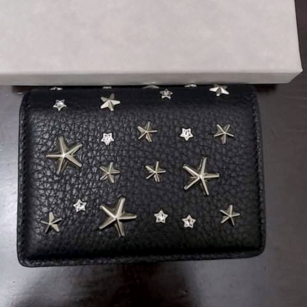 NEW Jimmy Choo Leather Cardholder